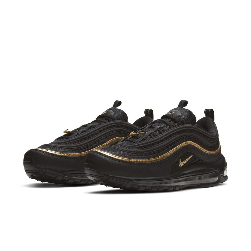 Nike black and gold metallic air 2025 max 97 trainers