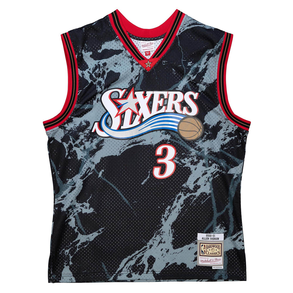 Allen Iverson Philadelphia 76ers Mitchell & Ness Women's 2000-01 Hardwood Classics Swingman Jersey - Black