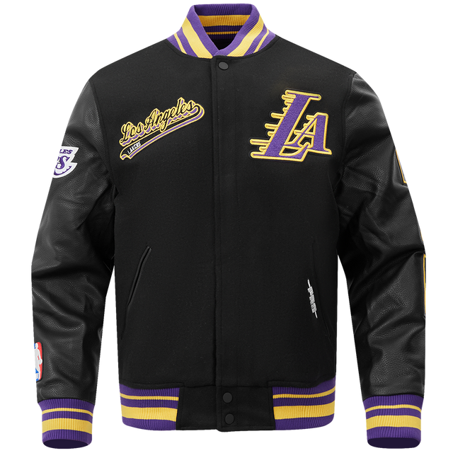 Los Angeles Lakers Script Tail Rib Wool Varsity