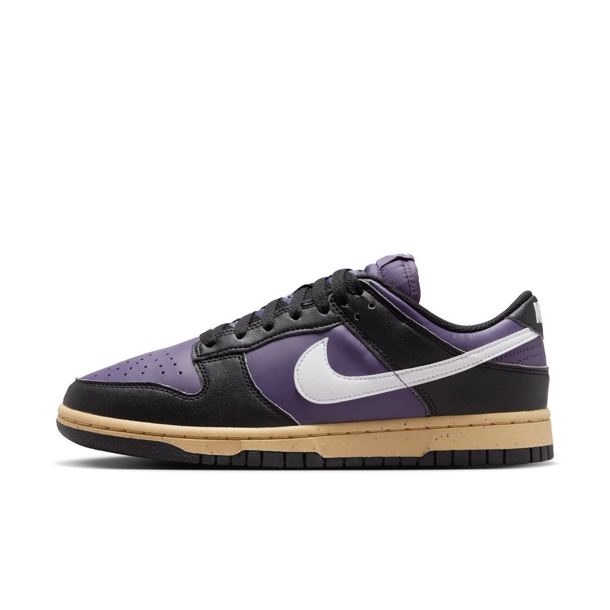 Purple black white nike dunks best sale