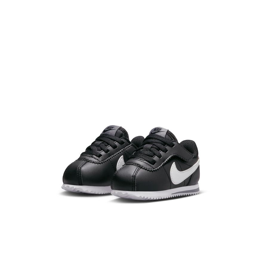 NIKE Youth Cortez EasyOn Size 4C BLACK WHITE COOL GREY