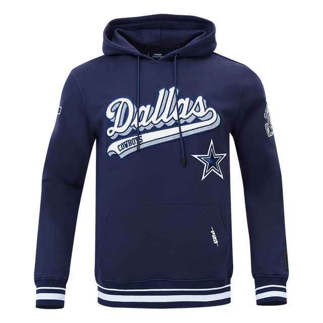 Dallas Cowboys Script Tail Rib FLC PO Hoodie