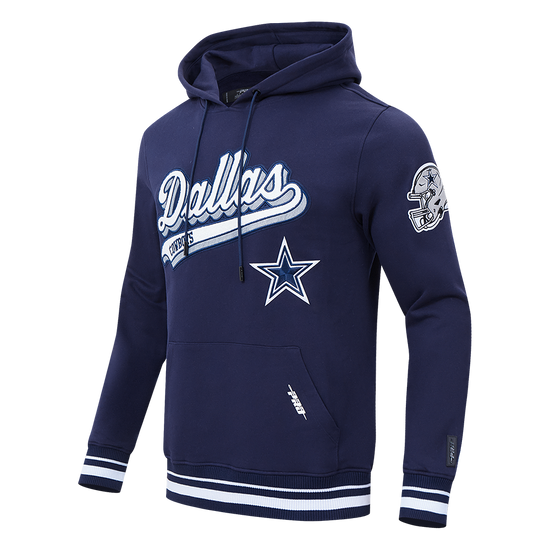 Dallas Cowboys Script Tail Rib FLC PO Hoodie