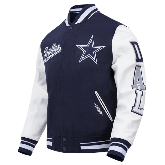 Dallas Cowboys Script Tail Rib Wool Varsity