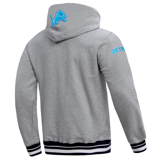 Detroit Lions Script Tail Rib FLC PO Hoodie