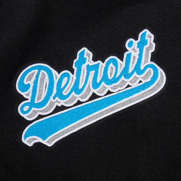 Detroit Lions Script Tail Rib Wool Varsity