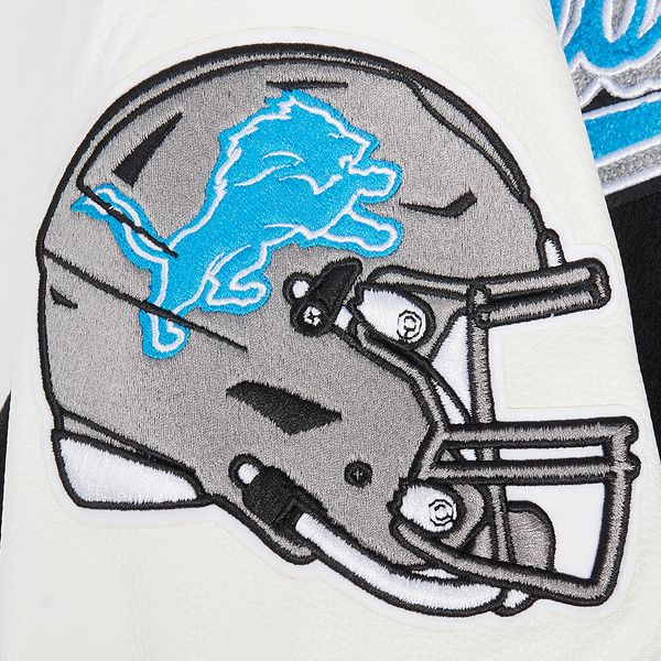 Detroit Lions Script Tail Rib Wool Varsity