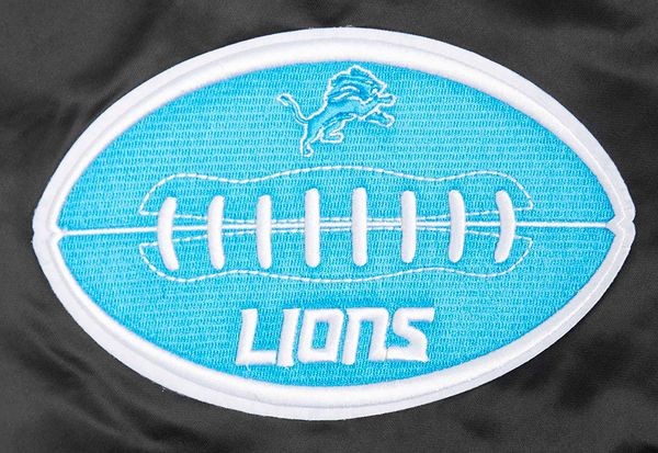 Detroit Lions Old English Rib Satin Jacket