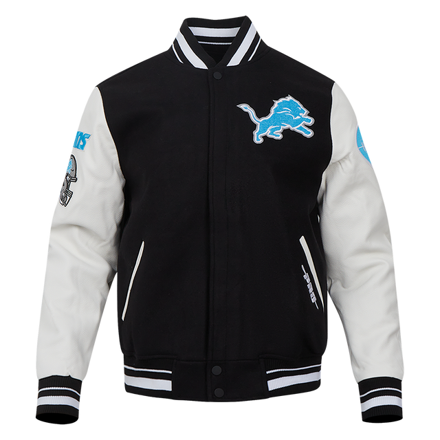 Detroit Lions Old English Rib Wool Varsity Jacket