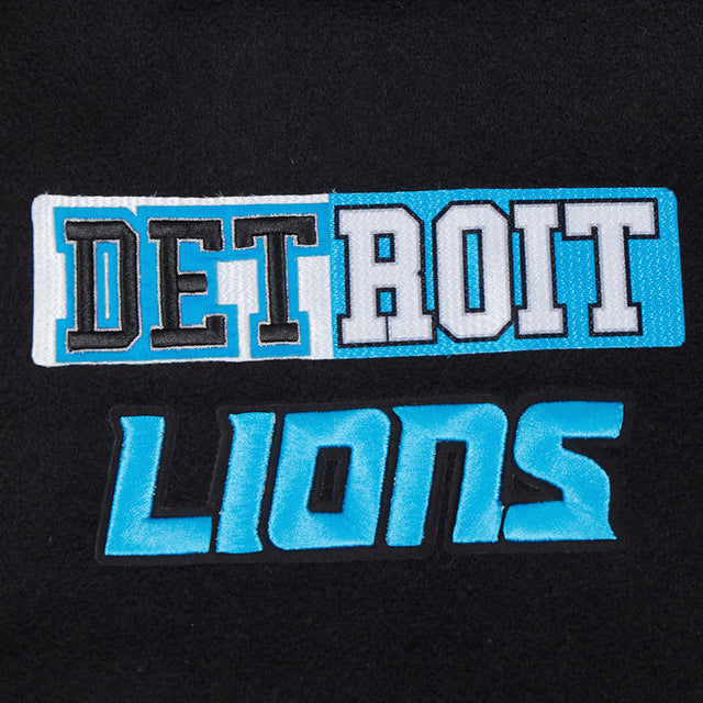 Detroit Lions Split Logo M Rib Wool Varsity Jacket