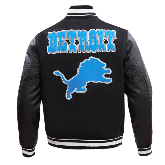 Detroit Lions Retro Classic Rib Wool Varsity Jacket