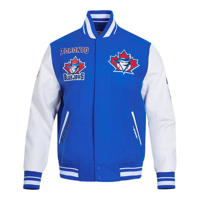 Toronto Blue Jays Retro Classics Rib Wool Varsity Jacket