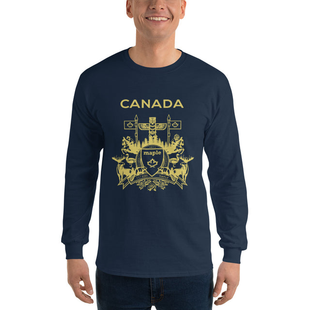 Canada Passport Men’s Long Sleeve Shirt