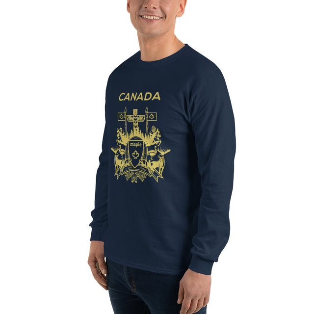 Canada Passport Men’s Long Sleeve Shirt